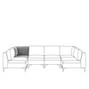 Sofa Beliani Kampinis modulis EVJA, pilkas veliūras