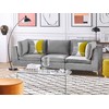 Sofa Beliani Kampinis modulis EVJA, pilkas veliūras