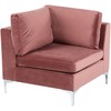 Sofa Beliani Kampinis modulis EVJA, rožinis veliūras