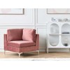 Sofa Beliani Kampinis modulis EVJA, rožinis veliūras