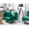 Sofa Beliani Kampinis modulis EVJA, žalias veliūras