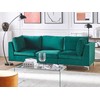 Sofa Beliani Kampinis modulis EVJA, žalias veliūras