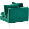 Sofa Beliani Kampinis modulis EVJA, žalias veliūras