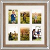 Langelis Beliani Multiframe 6 nuotraukos veidrodis tamsios medienos SINTA