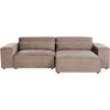 Beliani Trivietė modulinė kampinė sofa HELLNAR, šviesiai ruda, kairinė