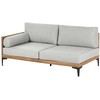 Lauko baldų komplektas Beliani kampinė sofa 4 asmenims, CAVEZZO, kairė pusė, sertifikuota akacijos medienos rutulys
