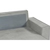 Beliani Išskleidžiama 3 vietų kampinė sofa KARILA, pilka, su daiktadėže, kairinė
