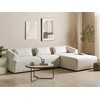 Beliani Trivietė kampinė sofa SVANSELE šviesiai smėlinė kairinė