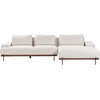 Beliani Kampinė sofa 4 asmenims MARIFERD šviesiai smėlio spalvos kairinė