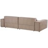Beliani HELLNAR modulinė kampinė sofa 3 vietų su pufu, šviesiai ruda, kairinė