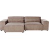 Beliani Modulinė kampinė sofa 3 vietų HELLNAR, šviesiai ruda, dešininė