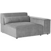 Beliani Modulinė 3 vietų kampinė sofa „HELLNAR“, dešininė, pilka
