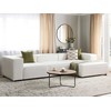 Beliani 4 vietų modulinė kampinė sofa ARDAL Boucle, balkšva, kairinė