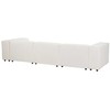 Beliani 4 vietų modulinė kampinė sofa ARDAL Boucle, balkšva, kairinė