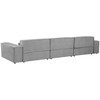 Beliani Modulinė 4 vietų kampinė sofa HELLNAR kairinė, pilka
