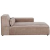 Beliani Modulinė kampinė sofa 4 asmenims HELLNAR su otomana, šviesiai ruda, kairinė