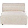 Beliani Modulinė kampinė sofa 4 asmenims HELLNAR, veliūras, šviesiai smėlio spalvos, kairinė