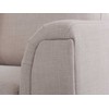 Beliani 5-vietė kampinė sofa OSLO, smėlio spalvos, su pufu, dešininė