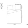 Beliani Bedsplyst rinkinys su pagalvėlėmis, nuspaustas 140 x 210 cm kremas RUDKHAN