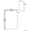 Beliani Obraz na płótnie w ramie abstrakcyjny 63 x 93 cm wielokolorowy BITETTO