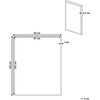 Beliani abstraktus drobės spaudinys rėmelyje 83 x 103 cm Daugiaspalvis PULSANO