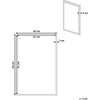 Beliani Drobė STATTE Abstraktaus dizaino 63 x 93 cm juoda