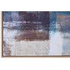Beliani Obraz na płótnie w ramie abstrakcyjny 83 x 103 cm wielokolorowy PULSANO