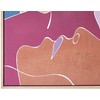 Beliani tapyba ant drobės FASANO Moteriškas motyvas 63 x 93 cm Spalvinga