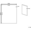 Beliani Obraz na płótnie w ramie abstrakcyjny 83 x 103 cm wielokolorowy PULSANO
