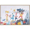 Beliani Paveikslas ant drobės BIBBIENA Vaikiškas motyvas 63 x 99 cm Spalvinga