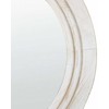 Beliani Sieninis veidrodis DELICIAS 60 cm balta