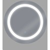 Beliani Vonios veidrodis su LED apšvietimu SELUNE 58 cm sidabrinis