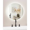 Beliani LED vonios veidrodis CALLAC 60 cm 60 cm sidabrinės spalvos