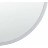 Beliani Vonios veidrodis LED DEAUVILLE 79 cm 79 cm sidabrinis