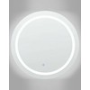 Beliani Voninis veidrodis LED COURSEULLES 79 cm 79 cm sidabrinis