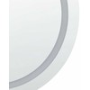 Beliani Voninis veidrodis LED COURSEULLES 79 cm 79 cm sidabrinis