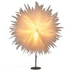 Beliani Dekoracja świąteczna Lampa stołowa SATOPANTH Gwiazda 70 cm Baltas