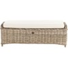 Beliani Otomana ogrodowa SUSUA 140 cm Rattan Naturalny