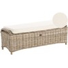 Beliani Otomana ogrodowa SUSUA 140 cm Rattan Naturalny