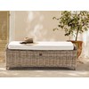 Beliani Otomana ogrodowa SUSUA 140 cm Rattan Naturalny