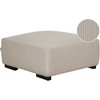Beliani Otomana LUNGO velveting smėlio spalvos