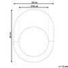 Beliani Sieninis veidrodis RETY 50 cm 65 cm akmuo rožinio aukso spalvos