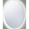 Beliani Vonios veidrodis su LED apšvietimu VIRIAT 60 cm 80 cm Sidabrinis