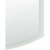 Beliani Vonios veidrodis su LED apšvietimu BEZIERS 60 cm 78 cm sidabrinės spalvos