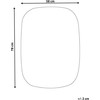 Beliani Vonios veidrodis su LED apšvietimu BERGERAC 58 cm 78 cm sidabrinis