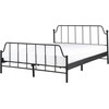 Beliani Metalinė lova MAURESSAC 140 x 200 cm Juoda