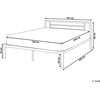 Beliani Metalinė lova CUSSET 160 x 200 cm Balta