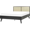 Beliani Rotango lova MONPAZIER 140 x 200 cm juoda