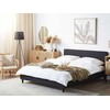 Beliani LED lova FITOU 160 x 200 cm juoda