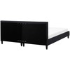 Beliani LED lova FITOU 180 x 200 cm juoda